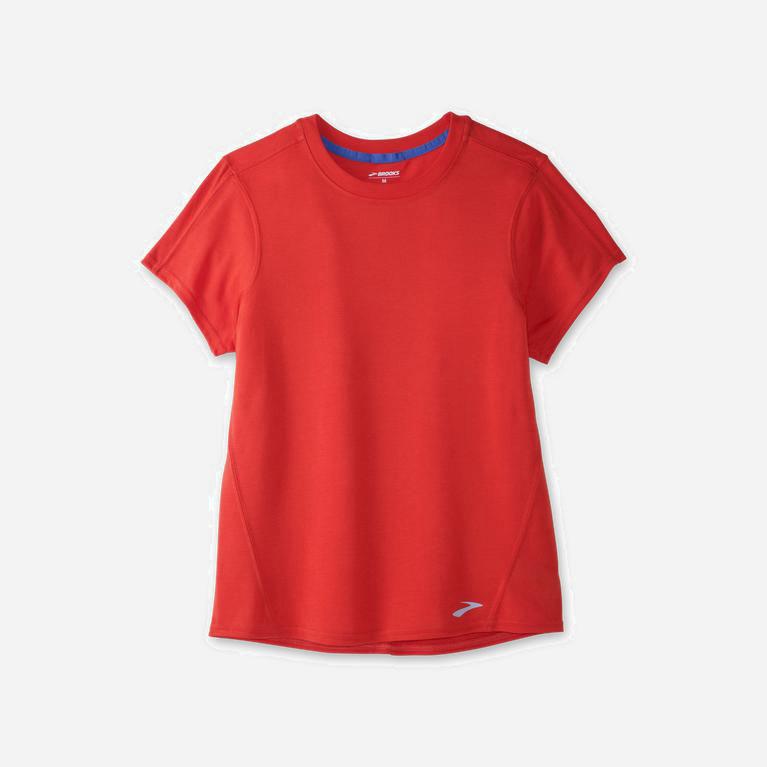 Brooks Distance - Camisetas Manga Corta Mujer - Rojas (JB4632017)